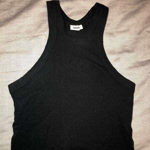 Black Halter Crop Top